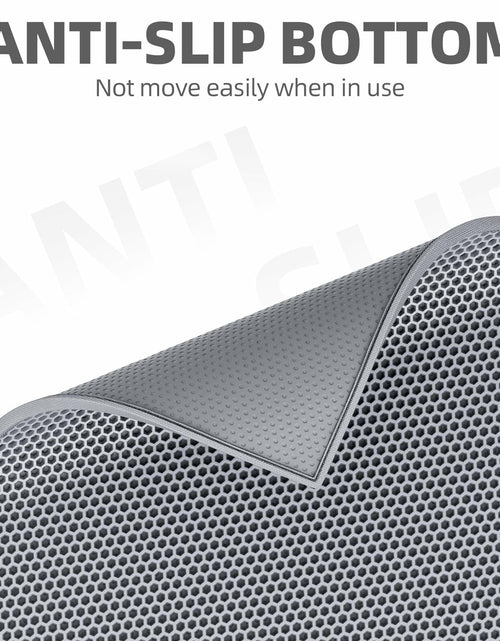 Load image into Gallery viewer, ESTHELLO Cat Litter Mat Large Honeycomb Double Layer Gray 36x30
