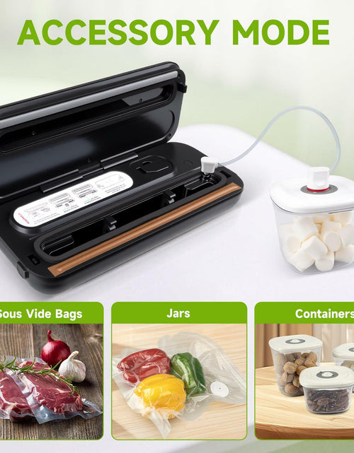 Load image into Gallery viewer, Amz Jet Food Sealer Vacuum Sealer Stainless Steel LED Touch 50Bags Grayish Black
