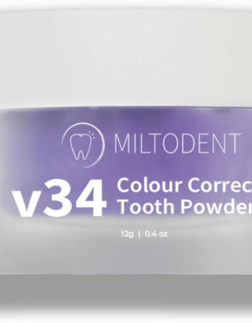 Load image into Gallery viewer, MILTODENT v34 Colour Correcting Teeth Whitening Powder Stain Removal
