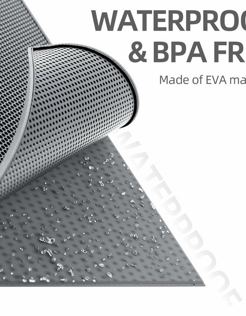 Load image into Gallery viewer, ESTHELLO Cat Litter Mat Large Honeycomb Double Layer Gray 36x30
