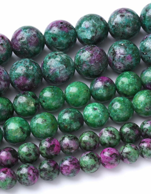 Load image into Gallery viewer, Airheartwx 12MM Red Green Round Loose Natural Gem Crystal Beads
