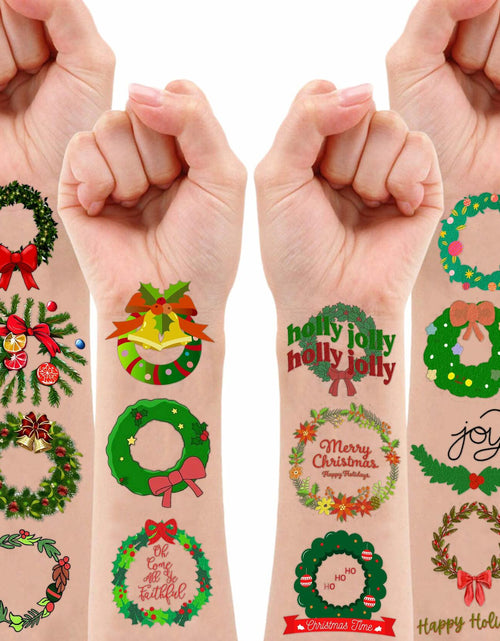 Load image into Gallery viewer, MeoIsDaBest Merry Christmas Temporary Tattoos Xmas Stickers 10 Sheets 100 PCS
