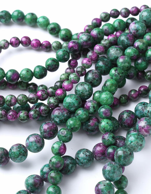 Load image into Gallery viewer, Airheartwx 12MM Red Green Round Loose Natural Gem Crystal Beads
