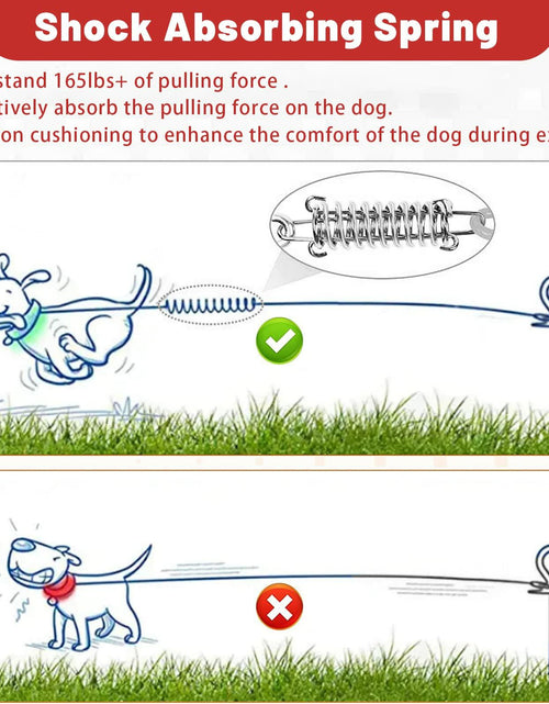 Load image into Gallery viewer, HaiYUAN Dog Tie Out Cable Steel Wire with Clips Blue 10-30 FT Heavy Duty
