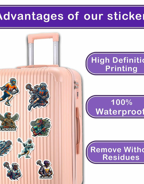 Load image into Gallery viewer, BIGZORO Lacrosse Stickers Waterproof Vinyl Decals 50 PCS Cartoon
