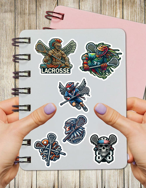 Load image into Gallery viewer, BIGZORO Lacrosse Stickers Waterproof Vinyl Decals 50 PCS Cartoon
