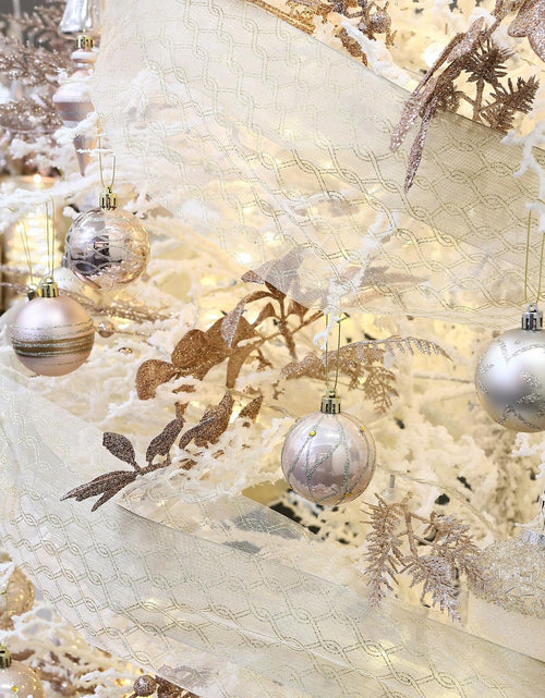 Load image into Gallery viewer, Sea Team 60mm Rose Gold Painted Sparkling Christmas Ornaments Balls 30pcs
