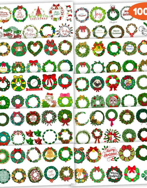 Load image into Gallery viewer, MeoIsDaBest Merry Christmas Temporary Tattoos Xmas Stickers 10 Sheets 100 PCS
