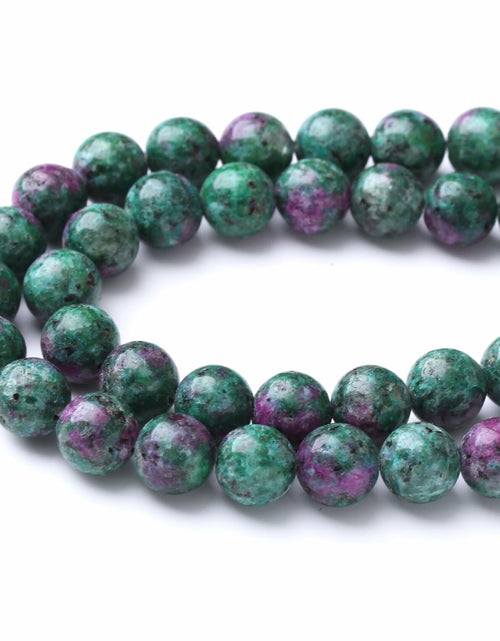 Load image into Gallery viewer, Airheartwx 12MM Red Green Round Loose Natural Gem Crystal Beads
