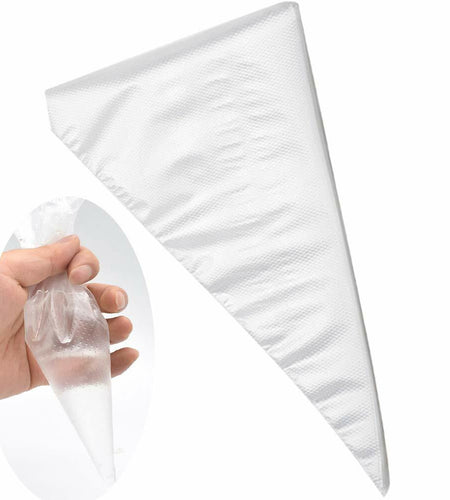 Tumtanm Piping Bags Disposable Pastry Icing Decorating 100pcs Transparent