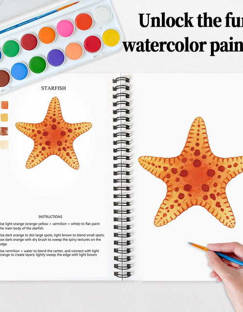 Load image into Gallery viewer, SLWBZ Watercolor Workbooks Painting Kit Thanksgiving Turkey with Paint Set
