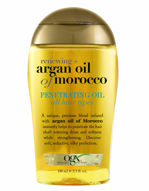 Load image into Gallery viewer, OGX Renewing Argan Oil of Morocco Hair Treatment Penetrating 3.3 fl oz
