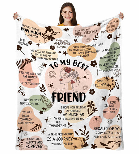 HEIFAM Bible Affirmations Blanket Inspirational Christian Gift 60x80