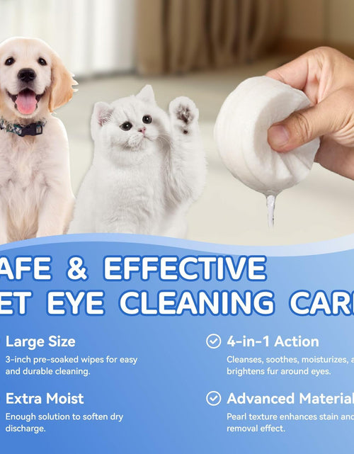 Load image into Gallery viewer, Opdent Dog Eye Wipes Tear Stain Remover 150pcs Extra Large 3.2"
