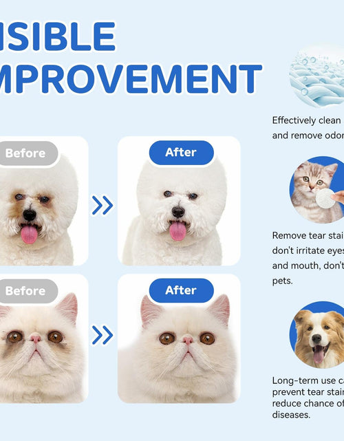 Load image into Gallery viewer, Opdent Dog Eye Wipes Tear Stain Remover 150pcs Extra Large 3.2"
