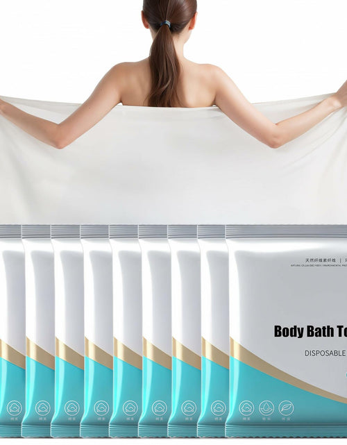Load image into Gallery viewer, Generic Disposable Bath Towels 10 Pack Large 27.5x55 White
