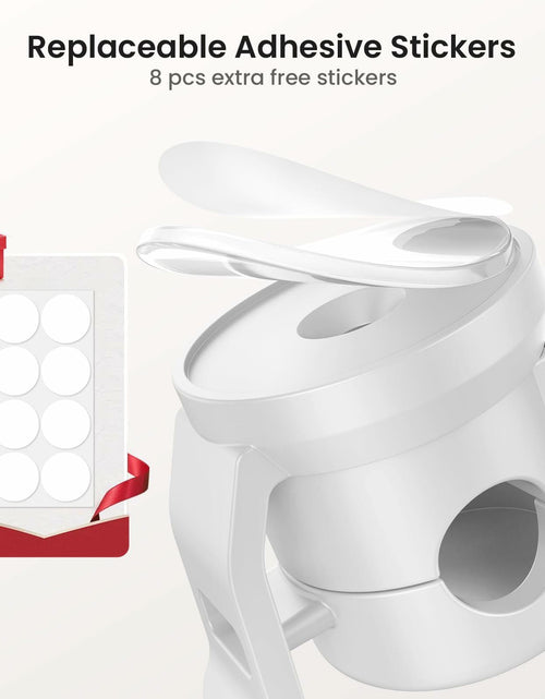 Load image into Gallery viewer, LOTUNY Cable Clips Adjustable Cord Holder White 8 Pack Adhesive
