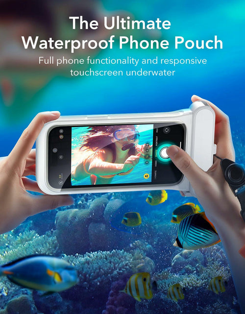Load image into Gallery viewer, ESR Waterproof Phone Pouch for iPhone 13/14/15 Pro IPX8 2 Pack Black/Clear
