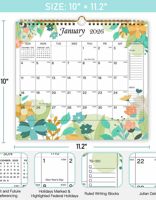 Load image into Gallery viewer, Lbylyhxc 2026 Wall Calendar 18 Months Jul 2025-Dec 2026 14.7x11.5 Inches
