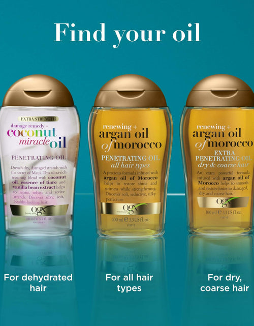Load image into Gallery viewer, OGX Renewing Argan Oil of Morocco Hair Treatment Penetrating 3.3 fl oz
