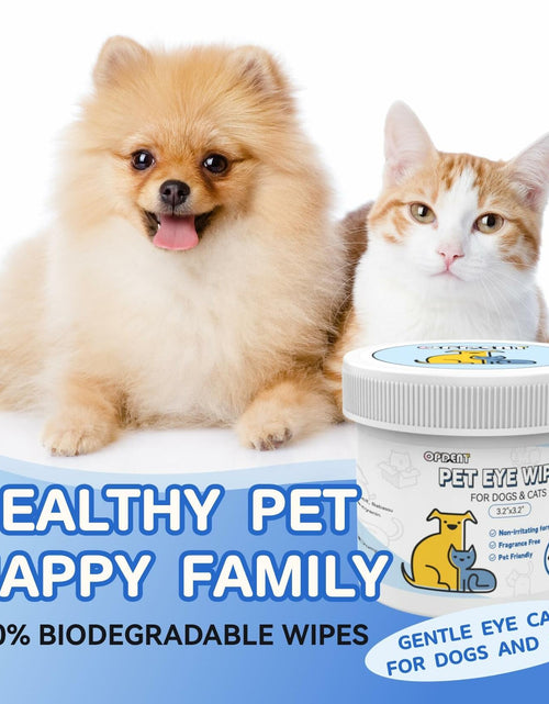 Load image into Gallery viewer, Opdent Dog Eye Wipes Tear Stain Remover 150pcs Extra Large 3.2"
