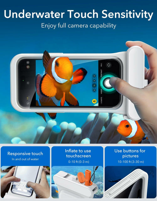 Load image into Gallery viewer, ESR Waterproof Phone Pouch for iPhone 13/14/15 Pro IPX8 2 Pack Black/Clear

