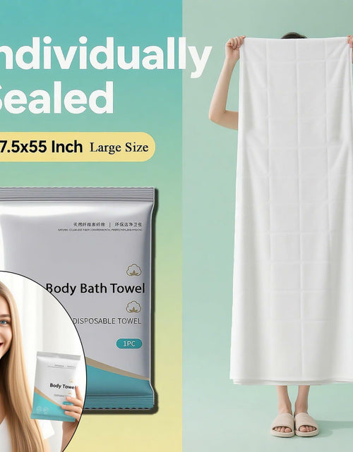 Load image into Gallery viewer, Generic Disposable Bath Towels 10 Pack Large 27.5x55 White
