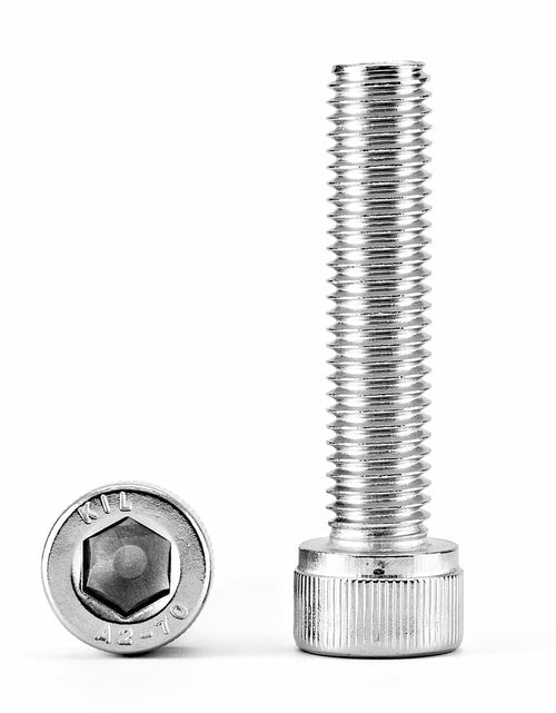 Load image into Gallery viewer, NIULUNBAO M10-1.5x80mm Hex Socket Head Cap Screw 304 Stainless Steel 6PCS Silver

