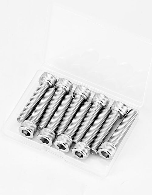 Load image into Gallery viewer, NIULUNBAO M10-1.5x80mm Hex Socket Head Cap Screw 304 Stainless Steel 6PCS Silver
