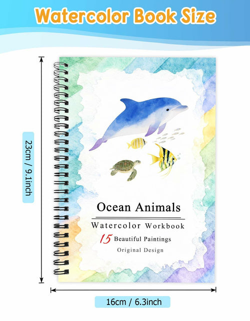 Load image into Gallery viewer, SLWBZ Watercolor Workbooks Painting Kit Thanksgiving Turkey with Paint Set
