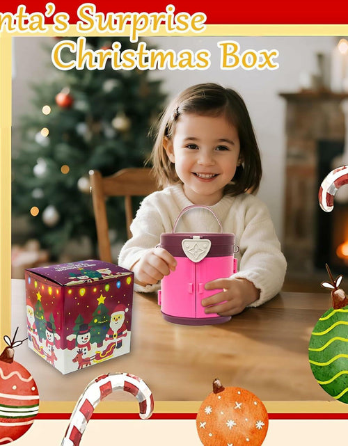 Load image into Gallery viewer, DZLHQON 2025 Kids DIY Christmas Organizer Bucket Pink Stickers Mini Toys
