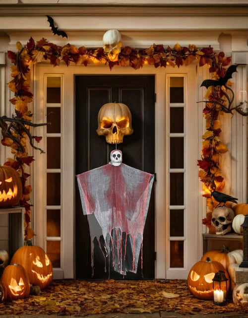 Load image into Gallery viewer, STOBAZA 33.4" LED Hanging Ghosts Halloween Decorations Grim Reaper
