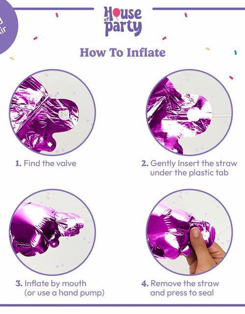 Load image into Gallery viewer, HOUSE OF PARTY Happy Birthday Balloon 16in Hot Pink Mylar Foil
