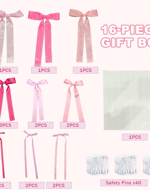 Load image into Gallery viewer, YCZYCZ Pink Satin Bow Wall Decor Garland 24PCS DIY Party Decorations
