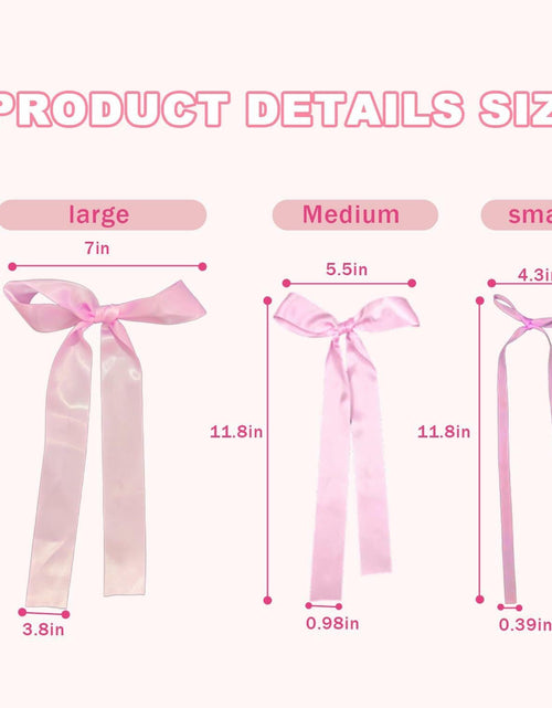 Load image into Gallery viewer, YCZYCZ Pink Satin Bow Wall Decor Garland 24PCS DIY Party Decorations
