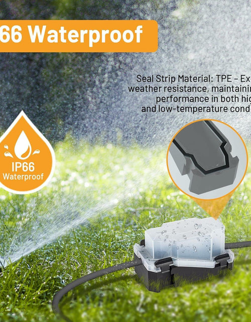Load image into Gallery viewer, CFMASTER Weatherproof Outdoor Electrical Box 7x3x4in IP66 White &amp; Black
