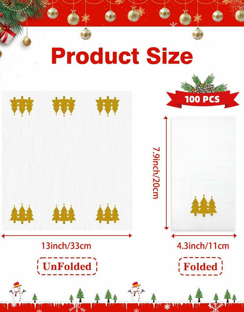 Load image into Gallery viewer, Btmooz Fall Thanksgiving Disposable Paper Napkins 100 Pcs Pumpkin Maple Leaf
