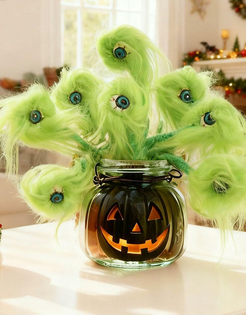 Load image into Gallery viewer, Puluole 10pc Christmas Eyeballs Decorations Floral Picks Green Small
