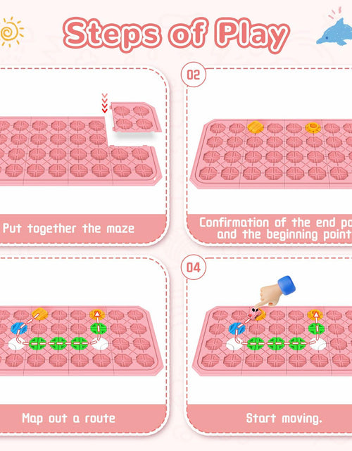 Load image into Gallery viewer, fygurso Logic Road Builder STEM Toy Puzzle Pink 32PCS Brain Teaser Game
