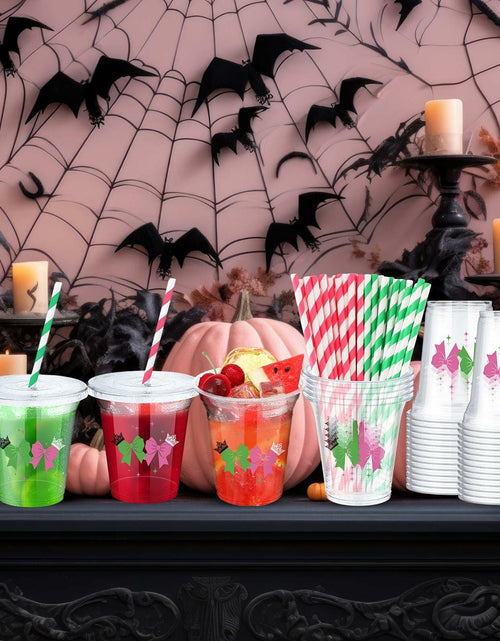 Load image into Gallery viewer, Baderke 150 Pack 12oz Pink Green Plastic Witch Princess Party Cups
