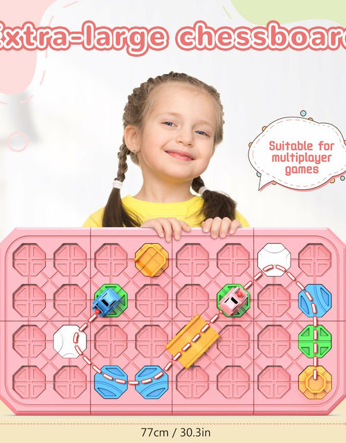 Load image into Gallery viewer, fygurso Logic Road Builder STEM Toy Puzzle Pink 32PCS Brain Teaser Game
