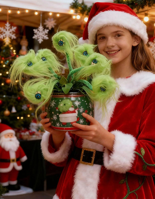 Load image into Gallery viewer, Puluole 10pc Christmas Eyeballs Decorations Floral Picks Green Small
