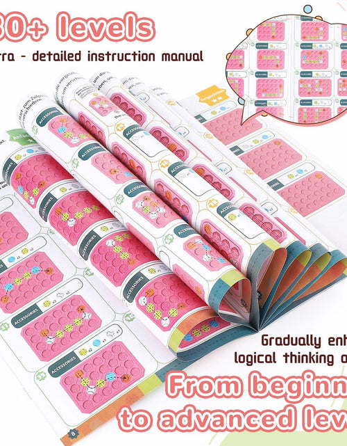 Load image into Gallery viewer, fygurso Logic Road Builder STEM Toy Puzzle Pink 32PCS Brain Teaser Game
