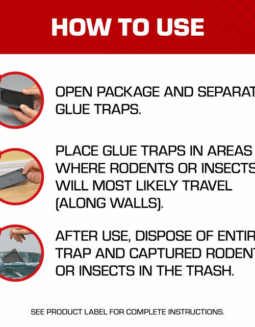 Load image into Gallery viewer, Tomcat Glue Traps Mouse Size with Eugenol for Enhanced Stickiness, 6 Count Black
