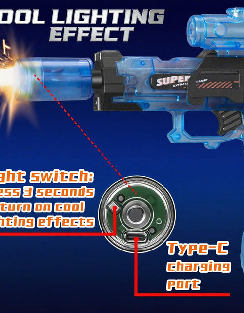 Load image into Gallery viewer, EMERBU Electric Squirt Water Gun Aqua Series LED Light High Speed 2pcs
