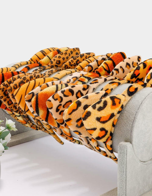 Load image into Gallery viewer, Aprince Cheetah Leopard Cat Ears Headband Color 04 1 Count Women Halloween

