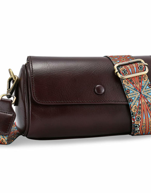 Load image into Gallery viewer, Yonami Genuine Leather Crossbody Purse Small Wine Versatile Everyday
