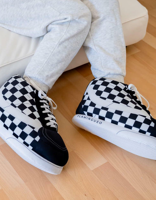 Load image into Gallery viewer, Flamingueo Cute White Sneaker House Slippers for Women &amp; Men One Size
