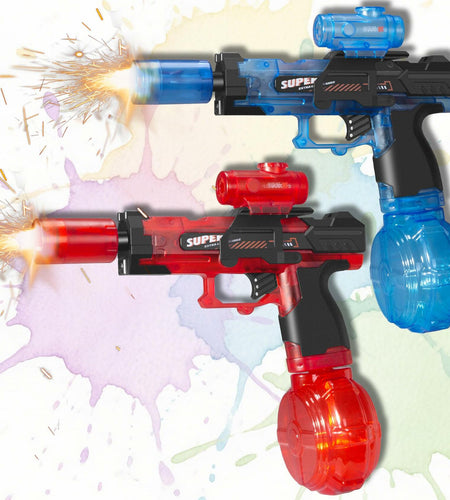 EMERBU Electric Squirt Water Gun Aqua Series LED Light High Speed 2pcs