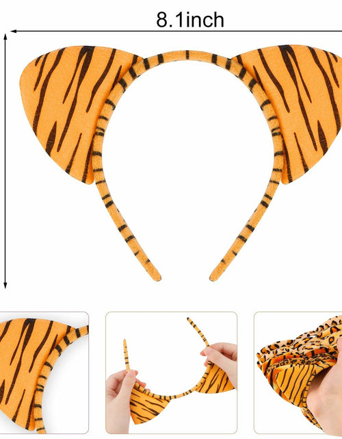 Load image into Gallery viewer, Aprince Cheetah Leopard Cat Ears Headband Color 04 1 Count Women Halloween
